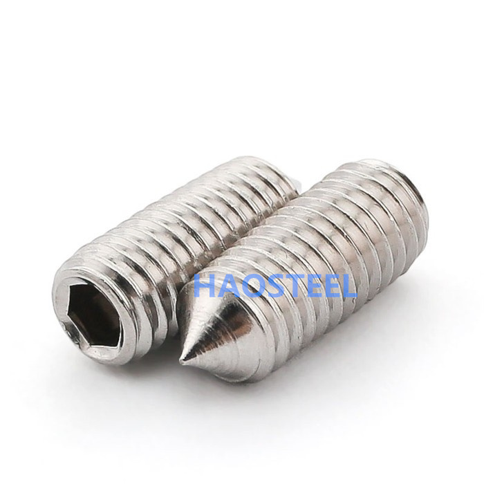 Stainless steel tip setting bolt
